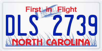 NC license plate DLS2739