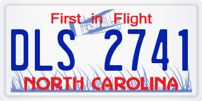 NC license plate DLS2741