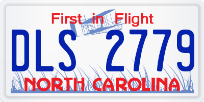NC license plate DLS2779