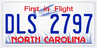 NC license plate DLS2797