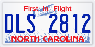 NC license plate DLS2812