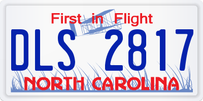 NC license plate DLS2817