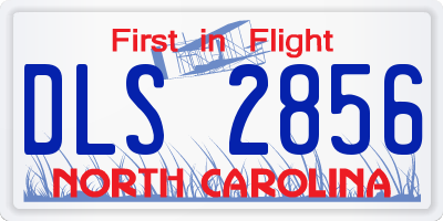 NC license plate DLS2856