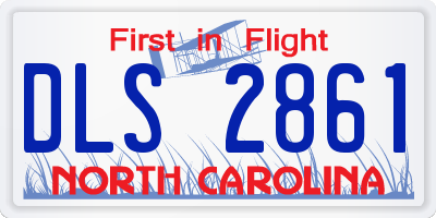 NC license plate DLS2861
