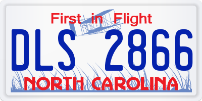 NC license plate DLS2866