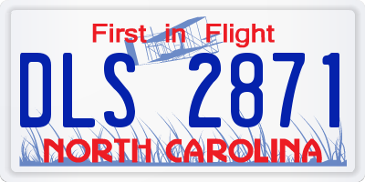 NC license plate DLS2871