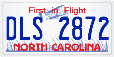 NC license plate DLS2872