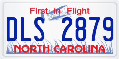 NC license plate DLS2879