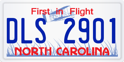 NC license plate DLS2901