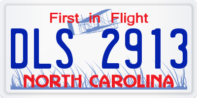 NC license plate DLS2913