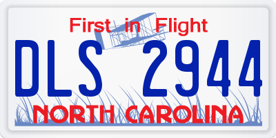 NC license plate DLS2944