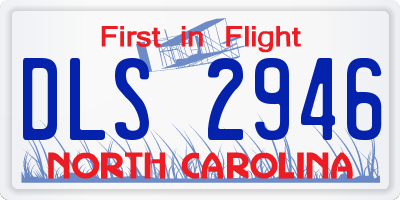 NC license plate DLS2946