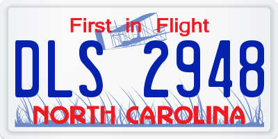 NC license plate DLS2948