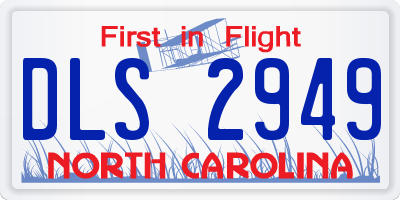NC license plate DLS2949