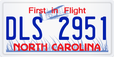 NC license plate DLS2951