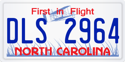 NC license plate DLS2964