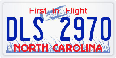 NC license plate DLS2970