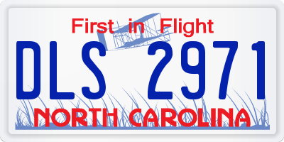 NC license plate DLS2971