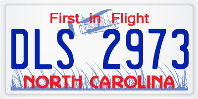 NC license plate DLS2973
