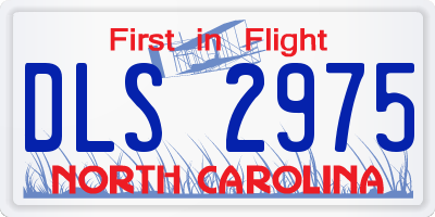 NC license plate DLS2975