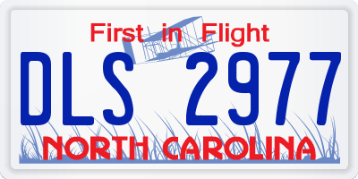 NC license plate DLS2977