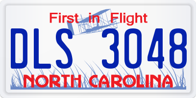 NC license plate DLS3048