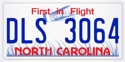 NC license plate DLS3064