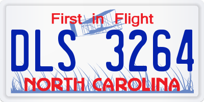 NC license plate DLS3264