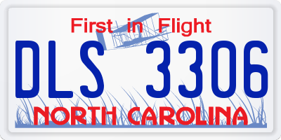 NC license plate DLS3306