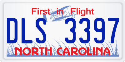 NC license plate DLS3397