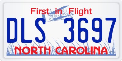 NC license plate DLS3697