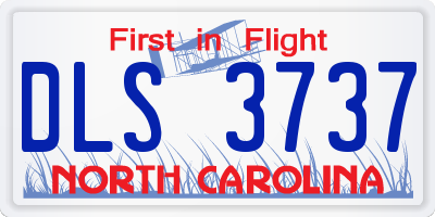 NC license plate DLS3737