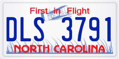 NC license plate DLS3791