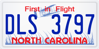 NC license plate DLS3797