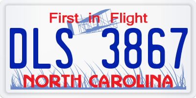 NC license plate DLS3867