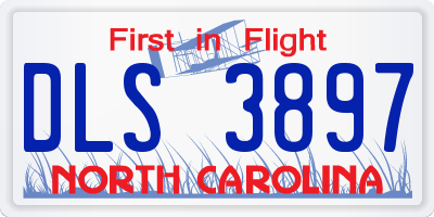 NC license plate DLS3897