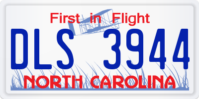NC license plate DLS3944