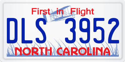 NC license plate DLS3952