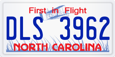NC license plate DLS3962