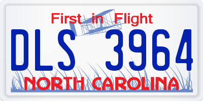 NC license plate DLS3964