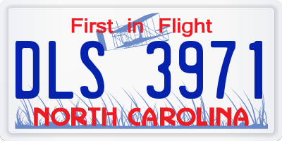 NC license plate DLS3971