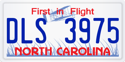 NC license plate DLS3975