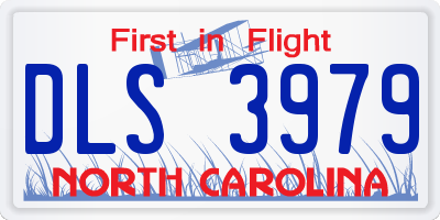 NC license plate DLS3979