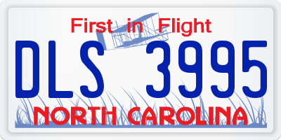 NC license plate DLS3995