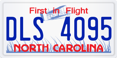 NC license plate DLS4095