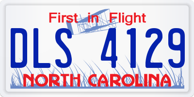 NC license plate DLS4129
