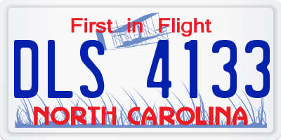 NC license plate DLS4133