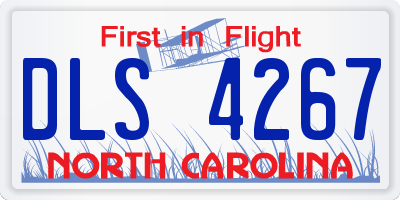 NC license plate DLS4267