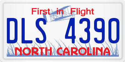 NC license plate DLS4390