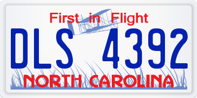 NC license plate DLS4392